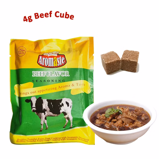 Обслуживание OEM Халяльный говяжий бульонный кубик с сертификатом HACCP