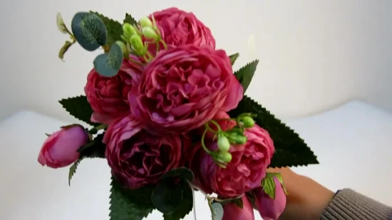 Прямая оптовая продажа с фабрики, различный дизайн, шелковая ткань, искусственный цветок розы